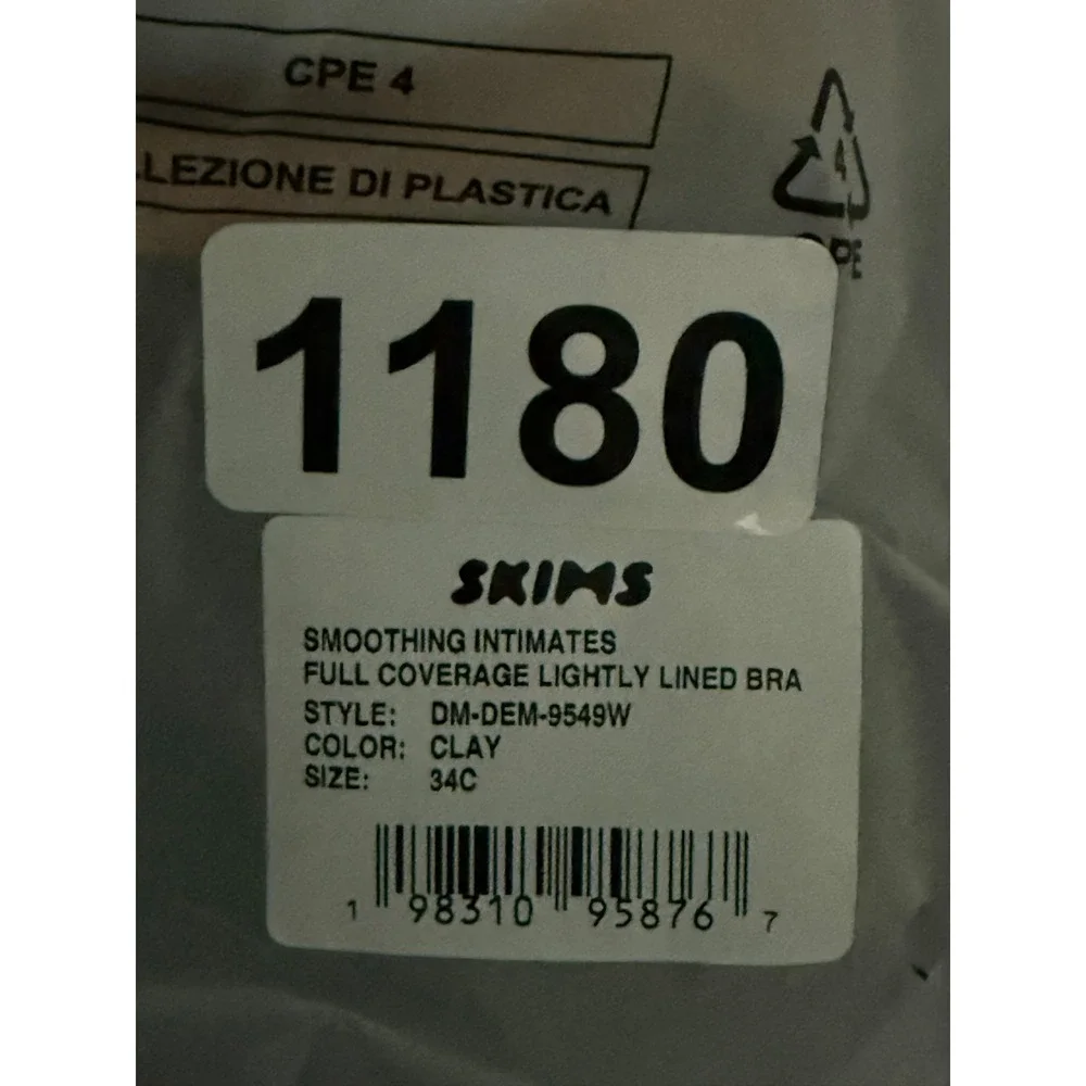 SKIMS Smoothing Full Coverage Bra Clay 34C NWT‎ - Picture 11 of 11